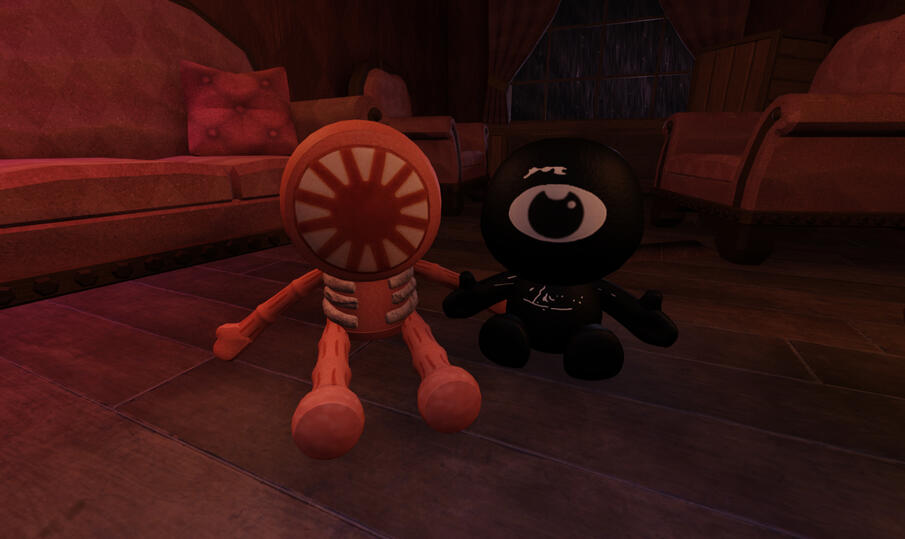 The Seek and Figure plushies! This was very lazy, I just wanted to see their models.