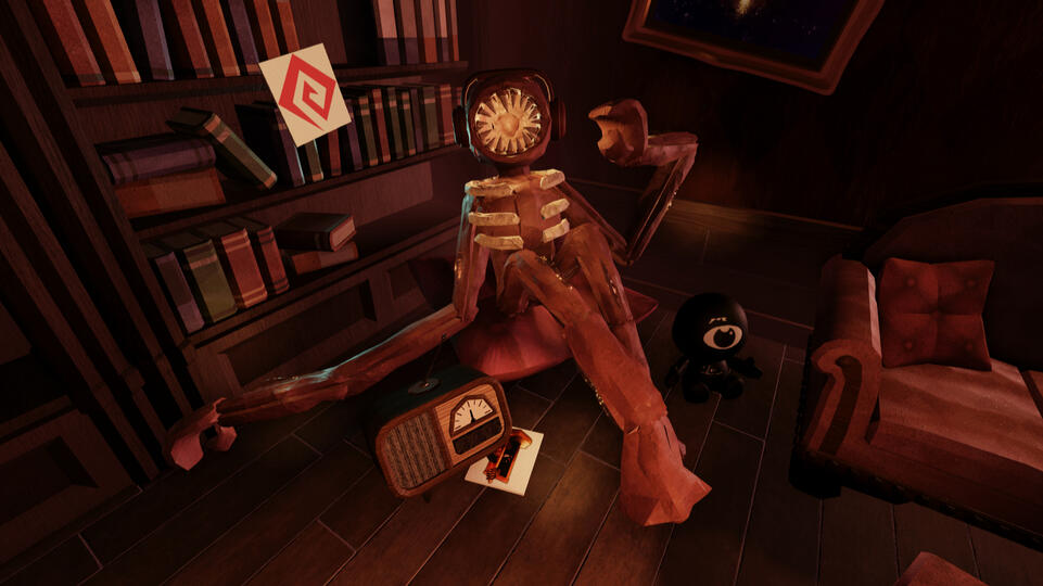 Figure listening to music! Mainly just made this for a playlist cover!